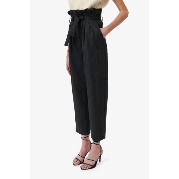 NEW IRO melanie high waist pant in dark grey